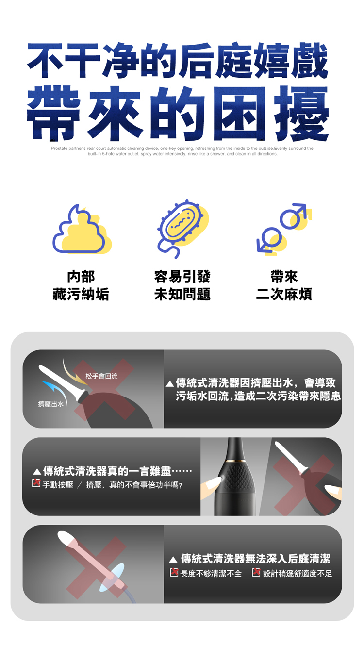 Erocome Aquarius 水瓶座 全自動後庭灌洗器-SING DR