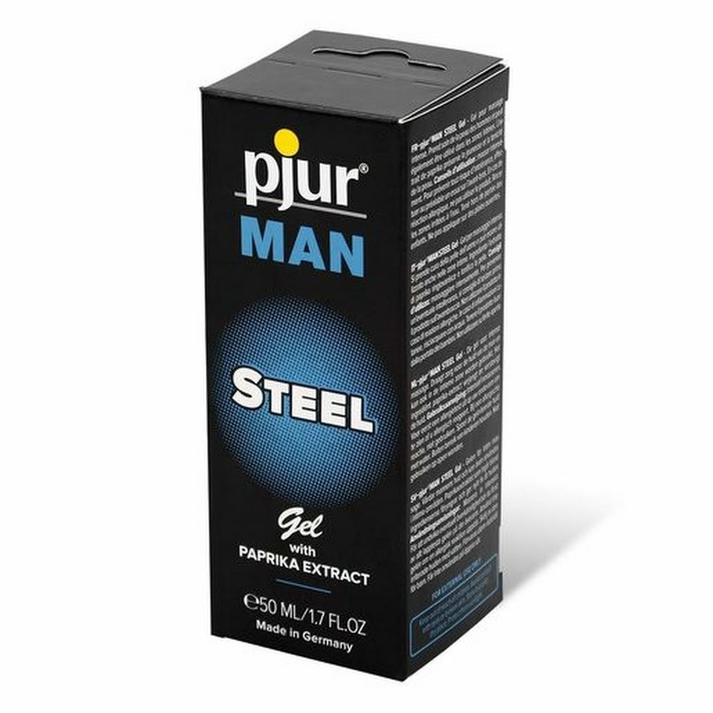Pjur MAN STEEL 鋼鐵英雄男性活力保養凝膠 50ml，辣椒萃取增強勃起能力，提升男性活力。