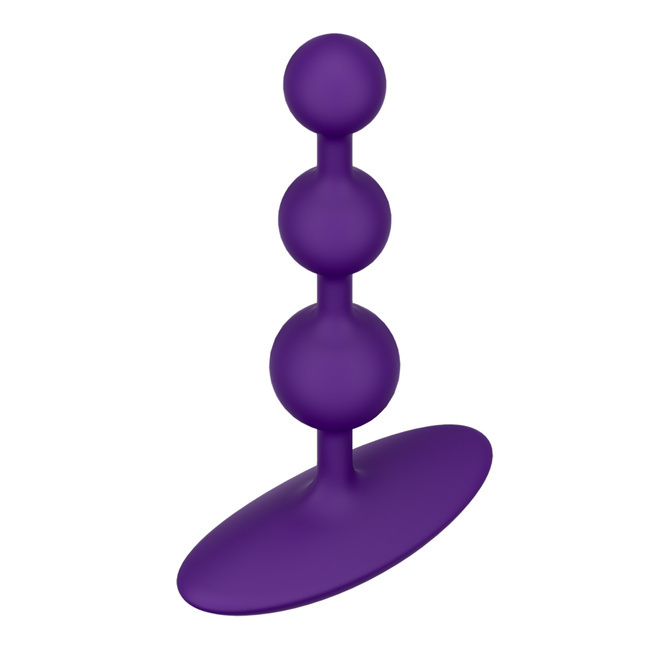 ROMP Amp 靈活的肛門珠 紫色