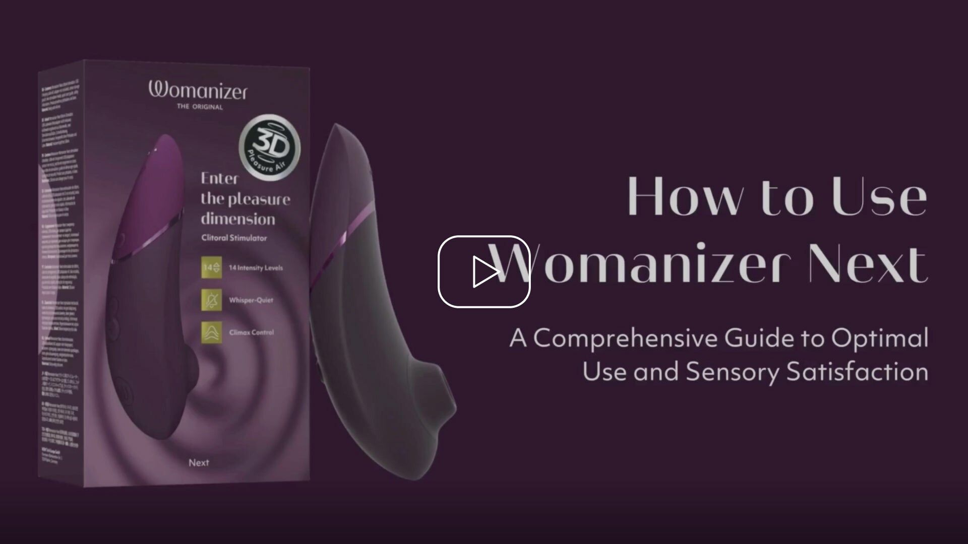 Womanizer Next 3D 便攜式陰蒂吸啜器，創新3D Pleasure Air 技術，提供多層次高潮，靜音模式。