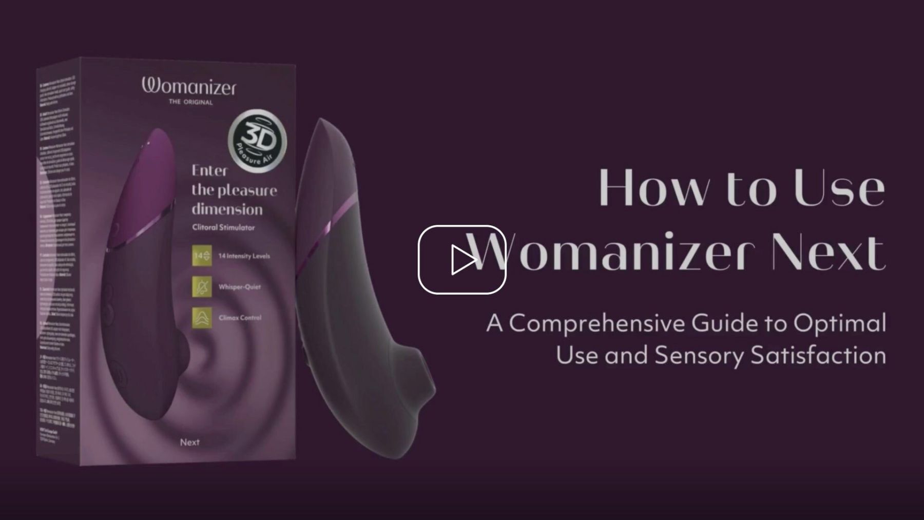 Womanizer Next 3D 便攜式陰蒂吸啜器，創新3D Pleasure Air 技術，提供多層次高潮，靜音模式。