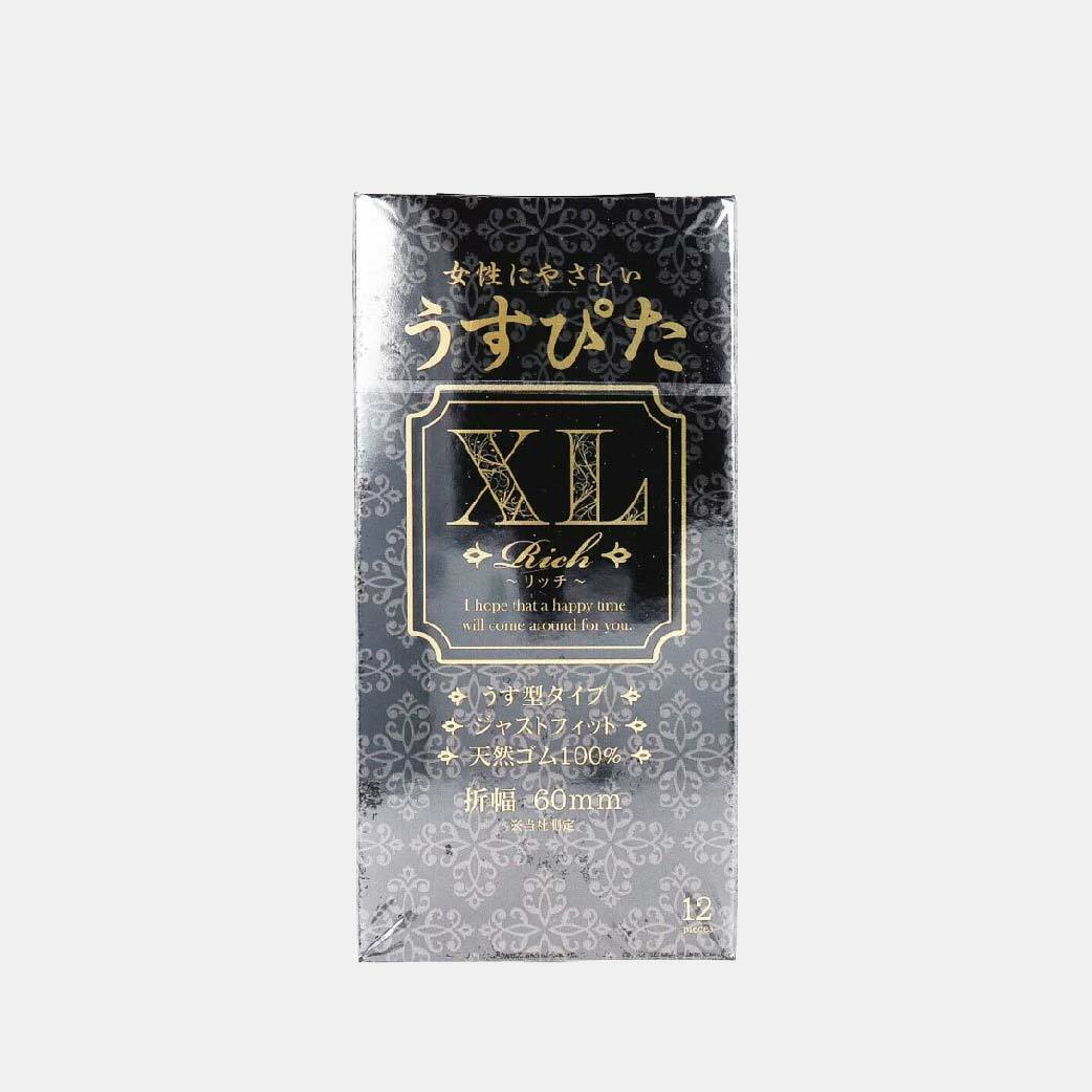 Japan Medical Usu-Pita XL 加大碼乳膠安全套，60mm寬度，12片裝，日本製造，高品質天然橡膠