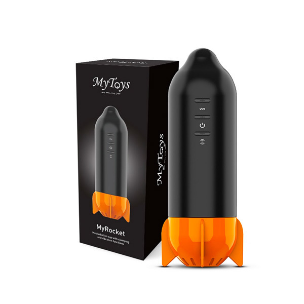 MyToys MyRocket 深層夾吸震動飛機杯，7種夾吸+7種震動模式，矽膠材質包覆，真空氣囊設計，極致快感。