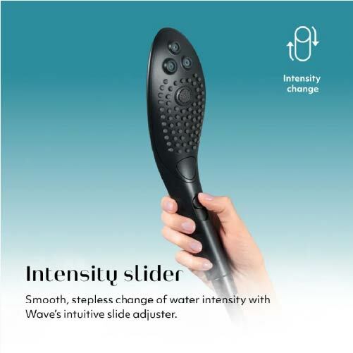 Womanizer Wave 水壓陰蒂花灑，二合一設計，PleasureJet與PleasureWhirl水壓模式，提升陰蒂快感。