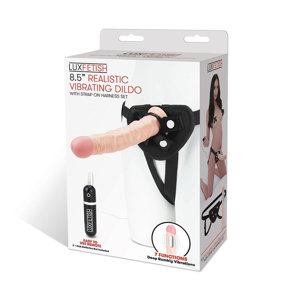 Lux Fetish 8.5" 穿戴式震動仿真陽具