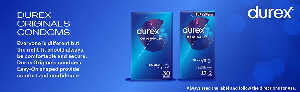 Durex Originals Latex Condoms, Pack of 10+2