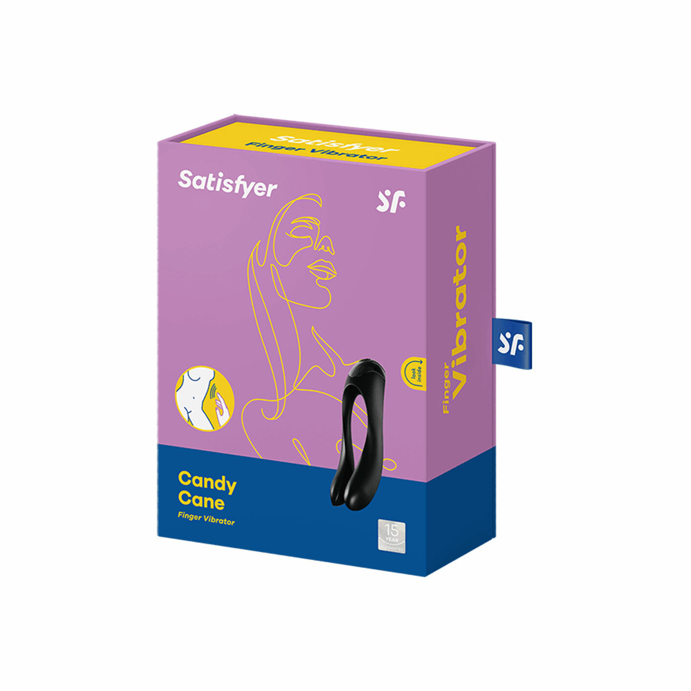 Satisfyer Candy Cane 指上共震器 (黑色/橙色)-SING DR