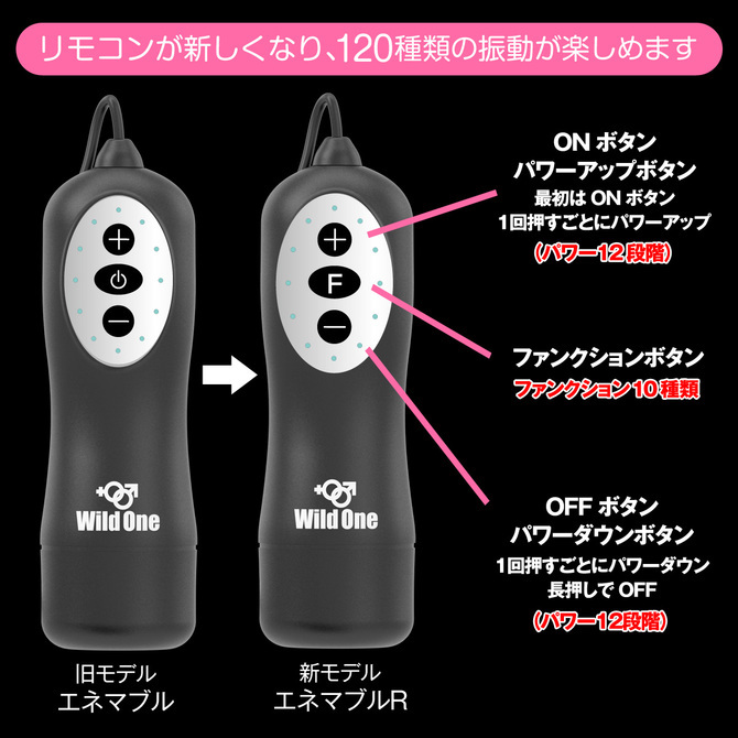 SSI Japan EneMable R Type 1，120種震動模式，纖細設計，3段會陰鉤，舒適使用
