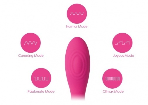 Svakom Iris 柔軟可彎曲G點震動器 粉紅色-SING DR