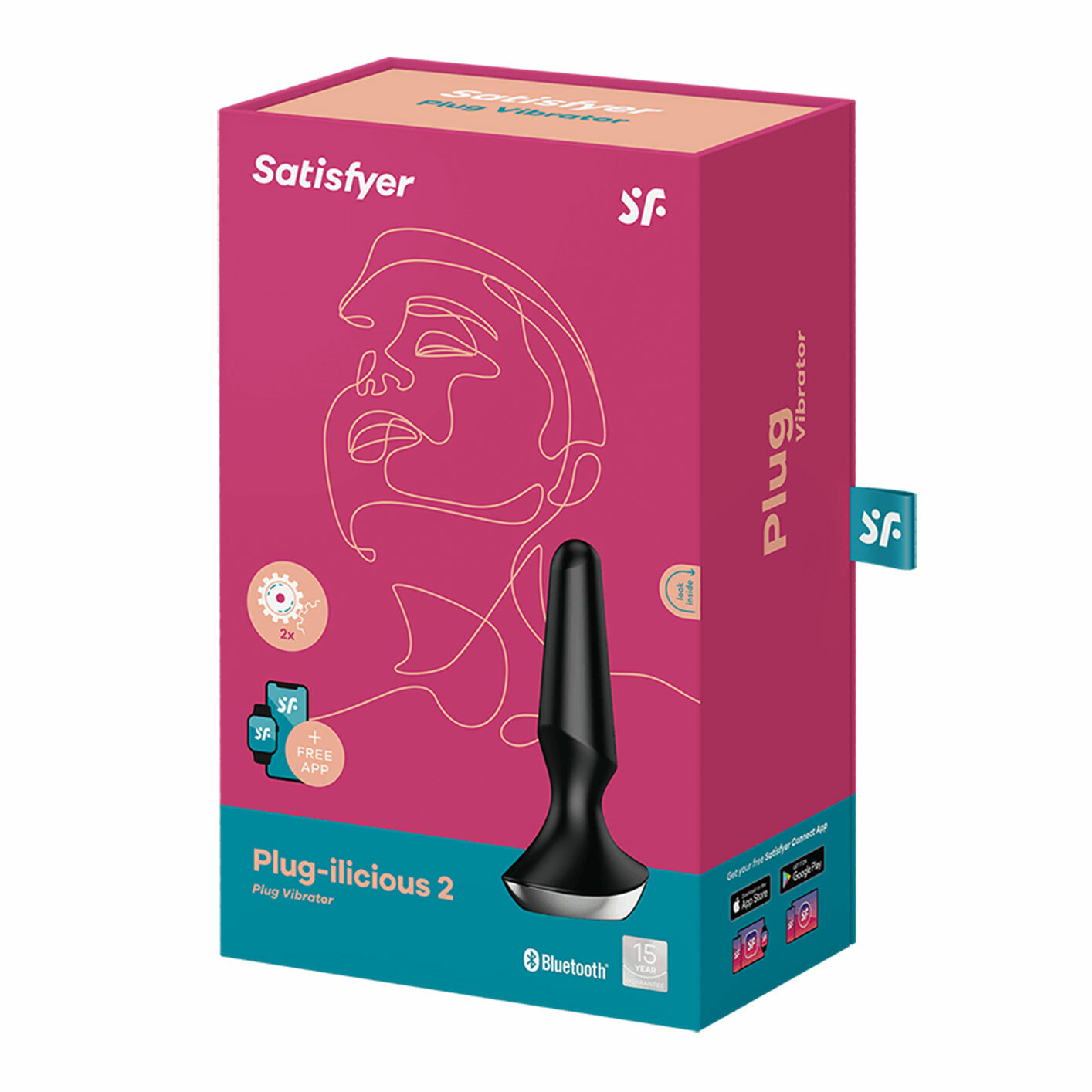 Satisfyer Plug-ilicious 2 肛門震動器 黑色-SING DR