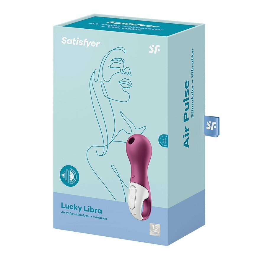 Satisfyer Lucky Libra 陰蒂吸啜震動器 莓紅色-SING DR