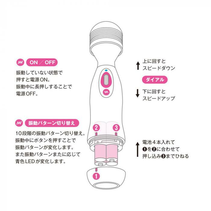 SSI Japan Pink Denma 2代加強版電動按摩棒，無段階控制與10種振動模式，強烈震動帶來極致高潮體驗。