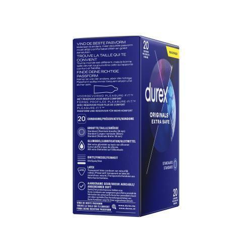 Durex 杜蕾斯 雙保險裝 (歐洲版) 乳膠安全套 20 片裝 (新舊包裝交替)-SING DR
