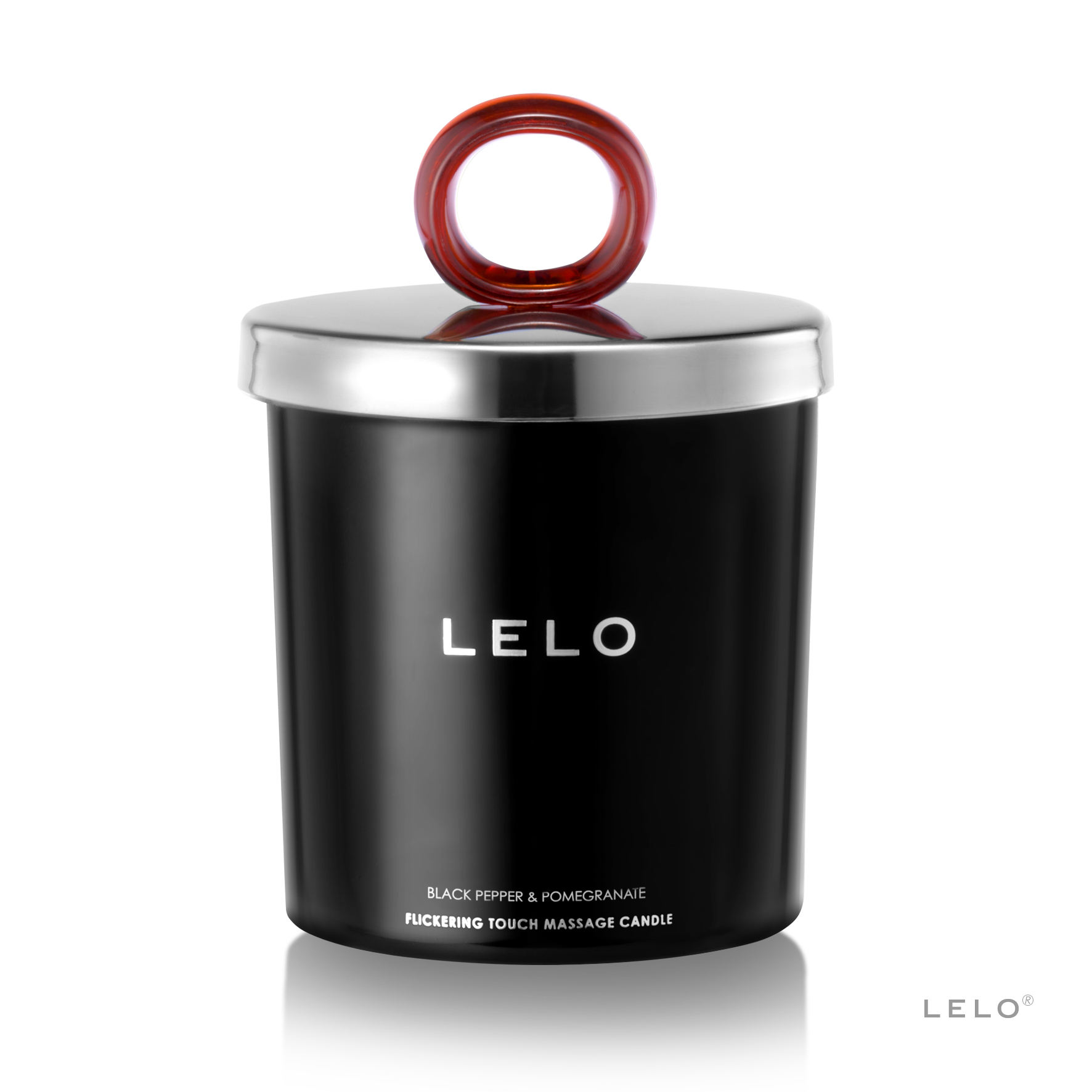 LELO 按摩蠟燭，雪梨、雲呢拿或黑胡椒石榴香氣，滋養肌膚，燃燒持久，為按摩帶來奢華體驗。