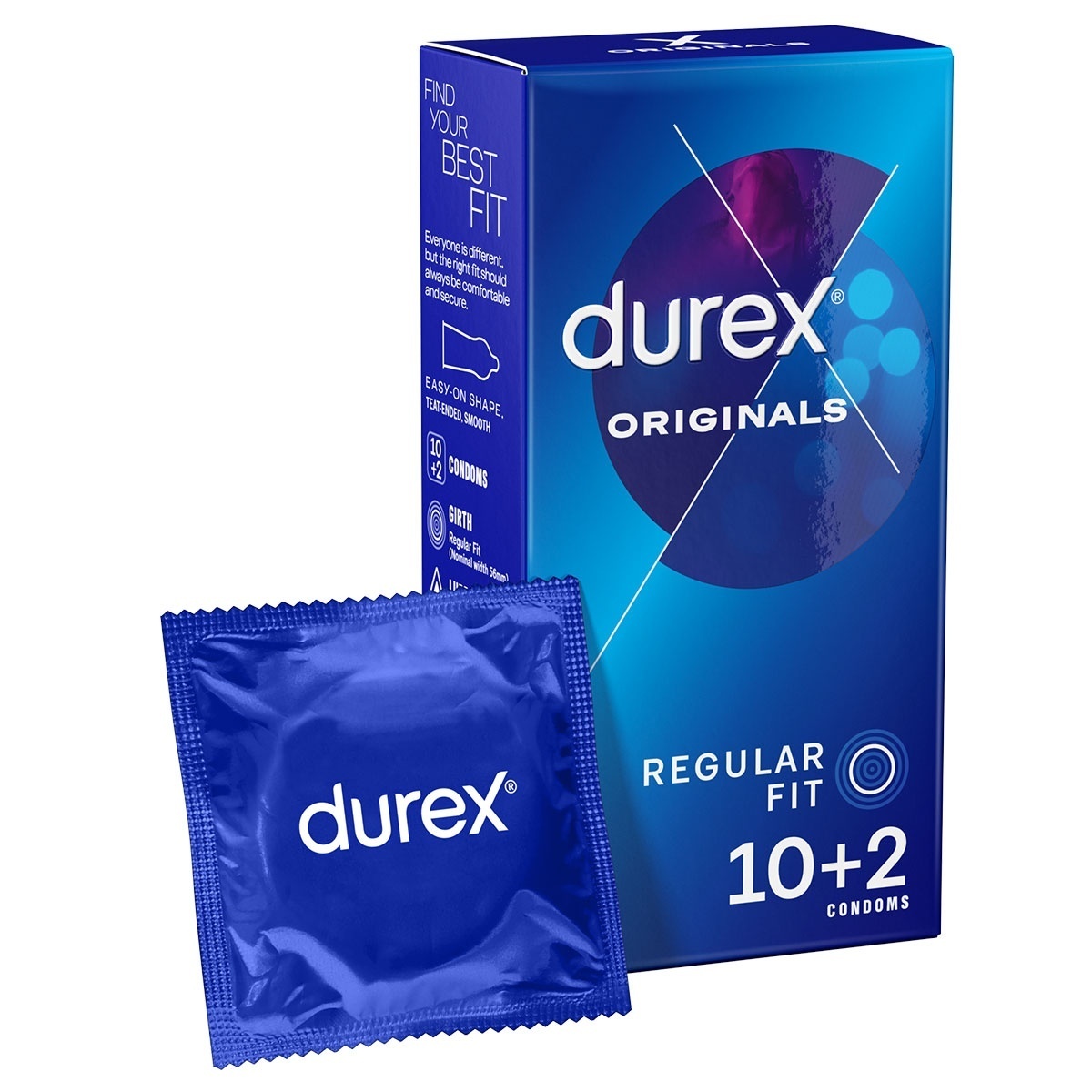 Durex 杜蕾斯 Regular Fit 激情裝 乳膠安全套 10+2片裝-SING DR