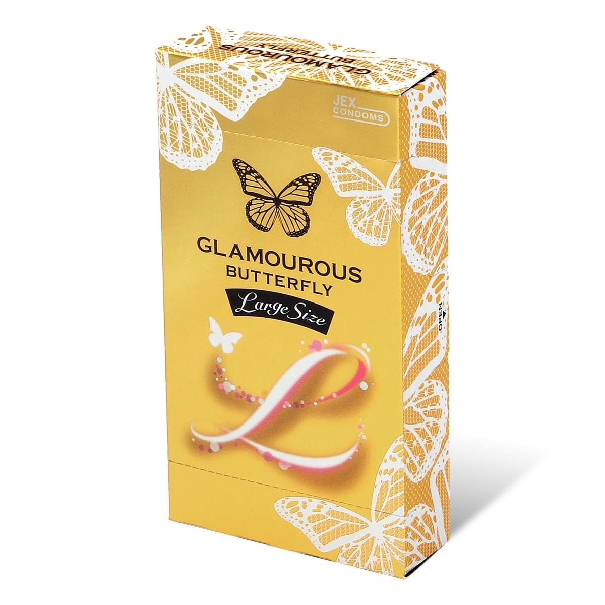 JEX 魅力蝴蝶 大碼 55mm 乳膠安全套 6片裝-SING DR