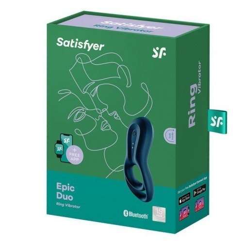 Satisfyer Epic Duo 震動持久環 藍色-SING DR