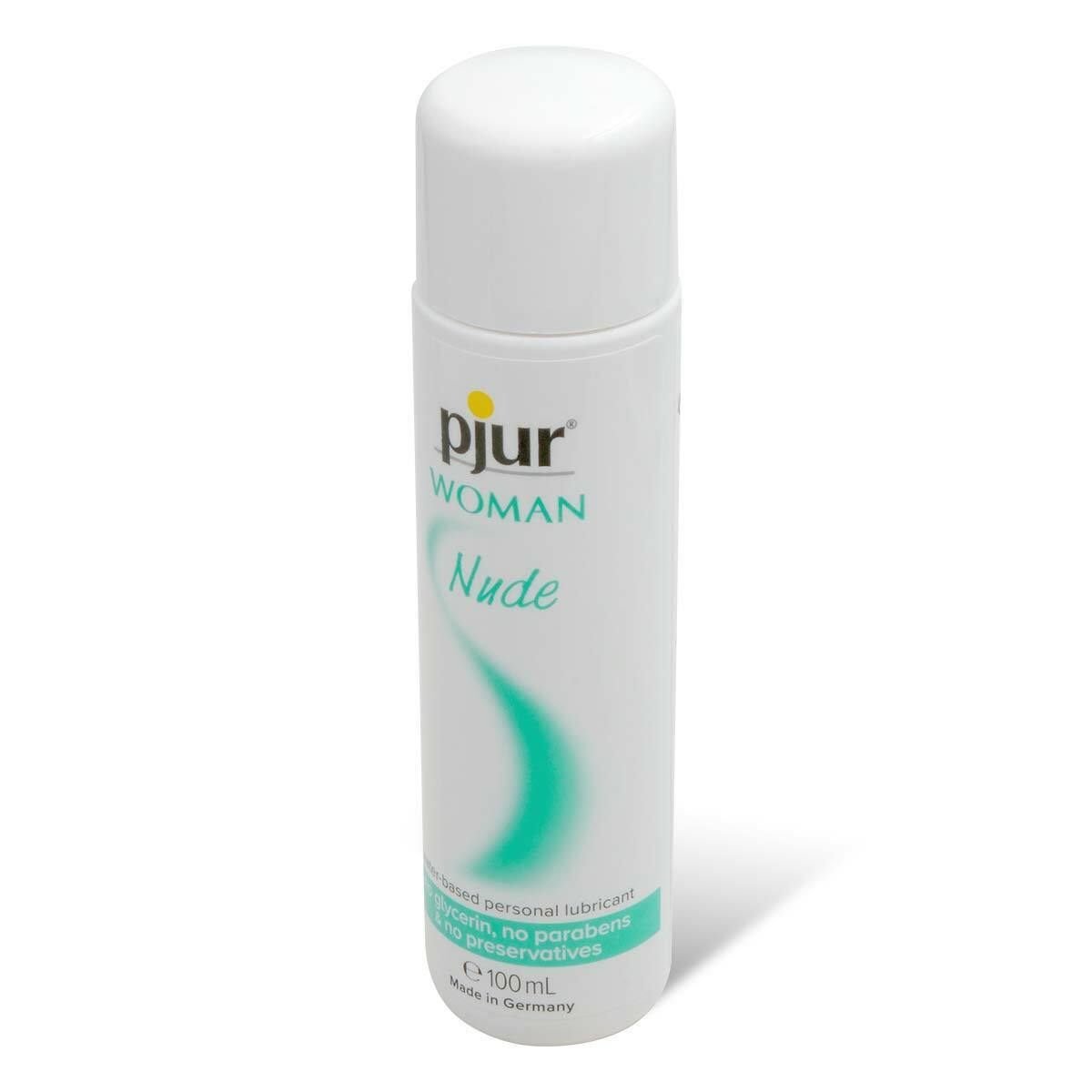 pjur Woman Nude 100ml，無色無味水性潤滑液，天然無添加，安全套兼容，安心使用。