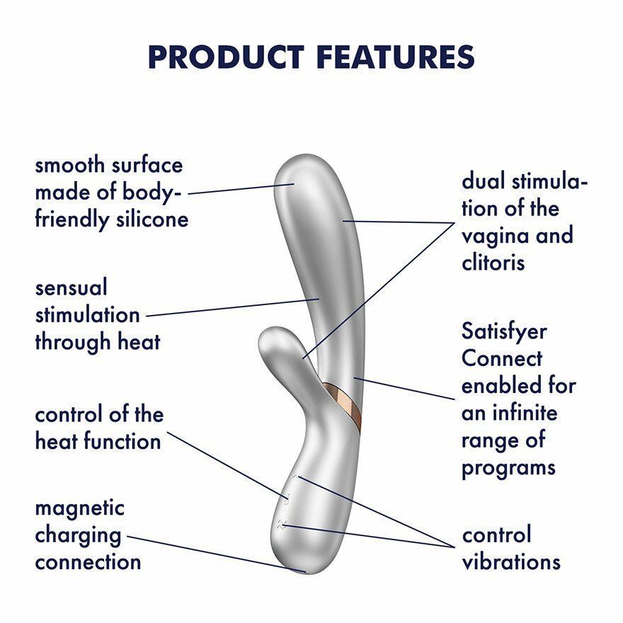 Satisfyer Hot Lover 加溫雙頭兔耳按摩棒 粉紅色-SING DR