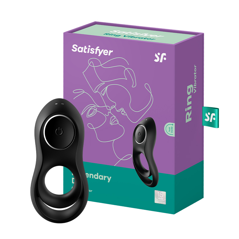 Satisfyer Legendary Duo 持久震動雙環 黑色-SING DR