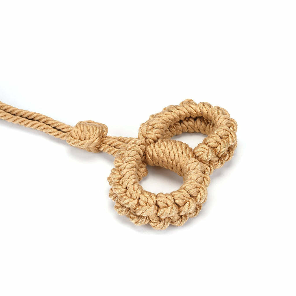 天然棉花編織手扣，6-9cm可調節，適合BDSM及Shibari愛好者使用。