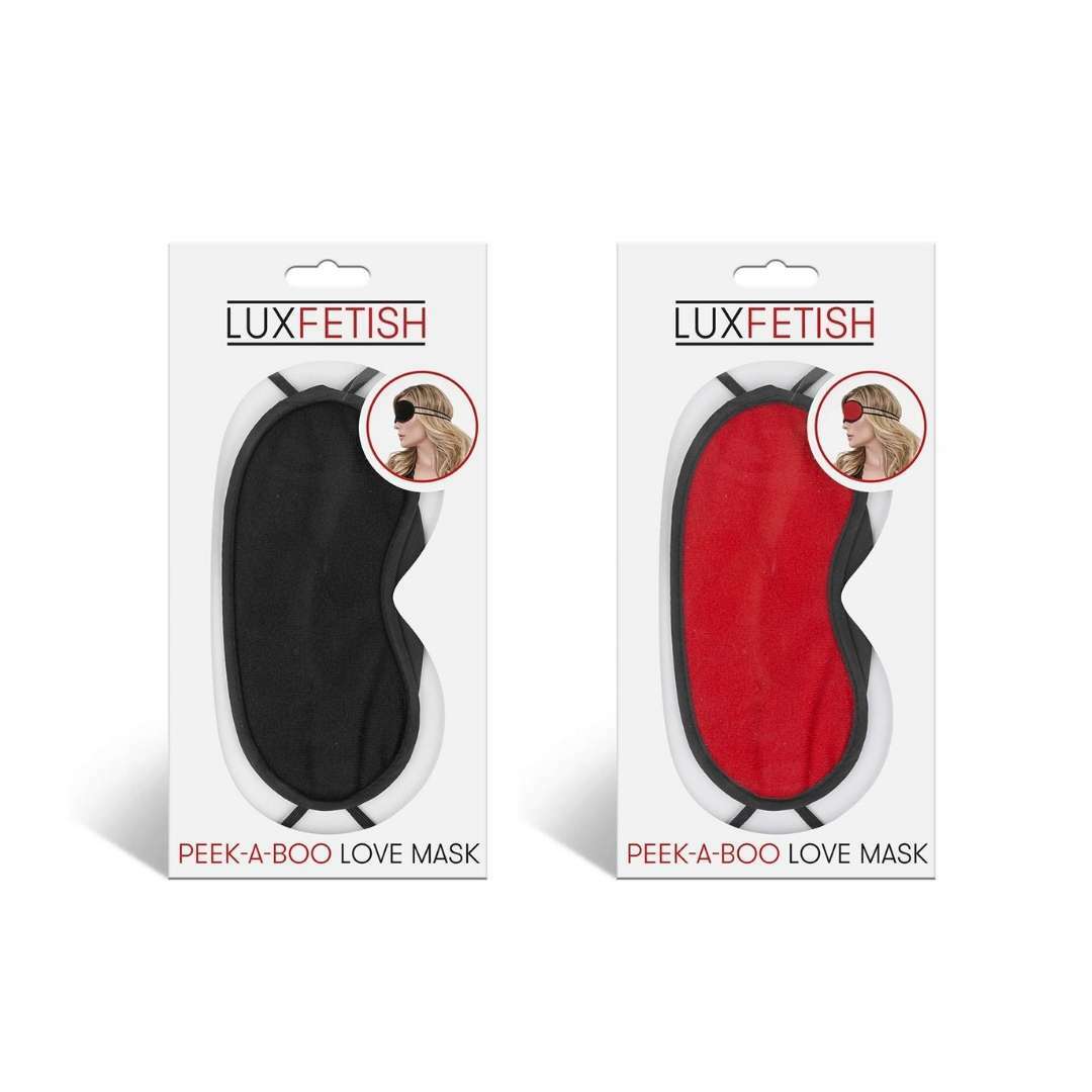 Lux Fetish Peek-A-Boo 眼罩 (黑色/紅色/豹紋)-SING DR