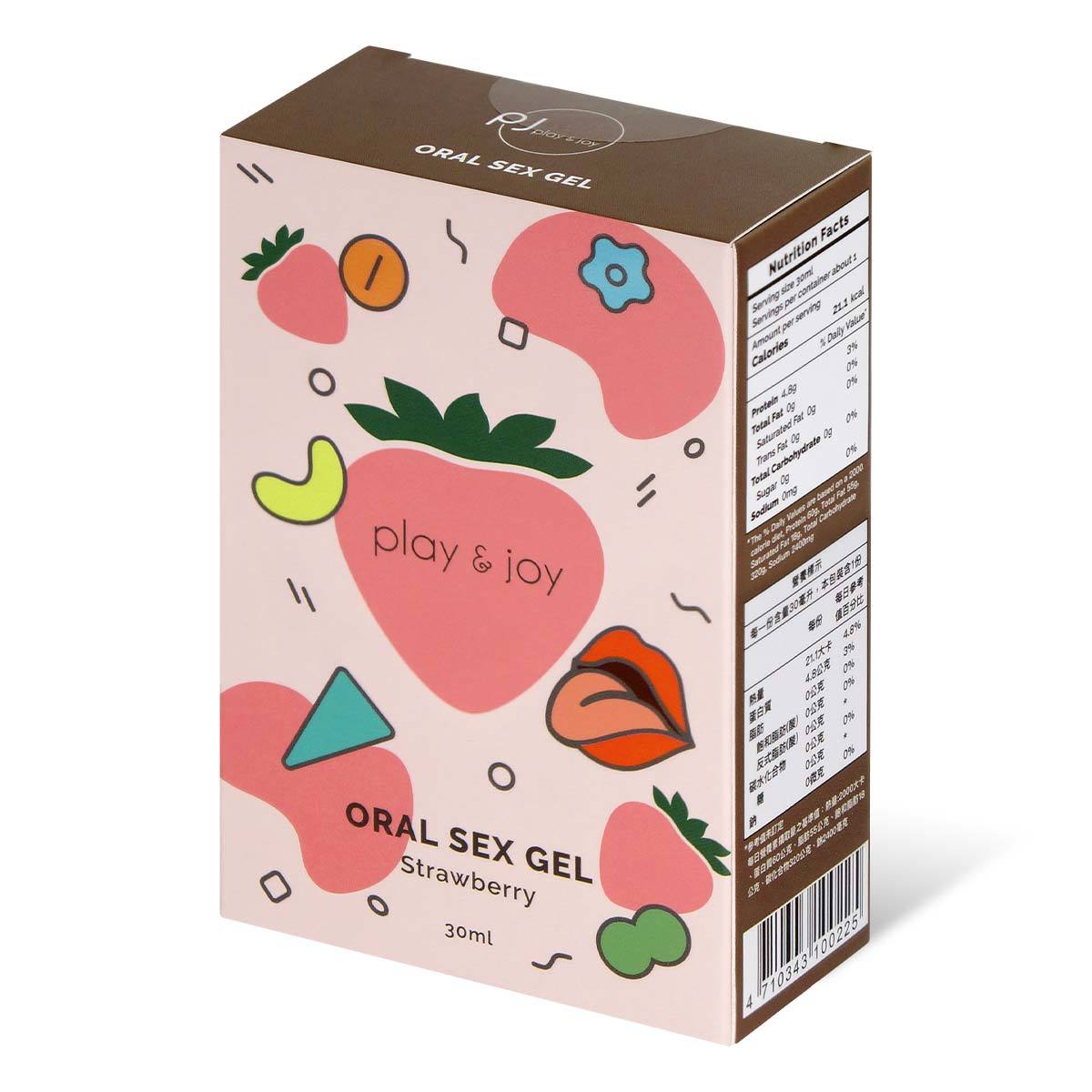 PLAY & JOY 情趣口交液 30ml 士多啤梨風味-SING DR