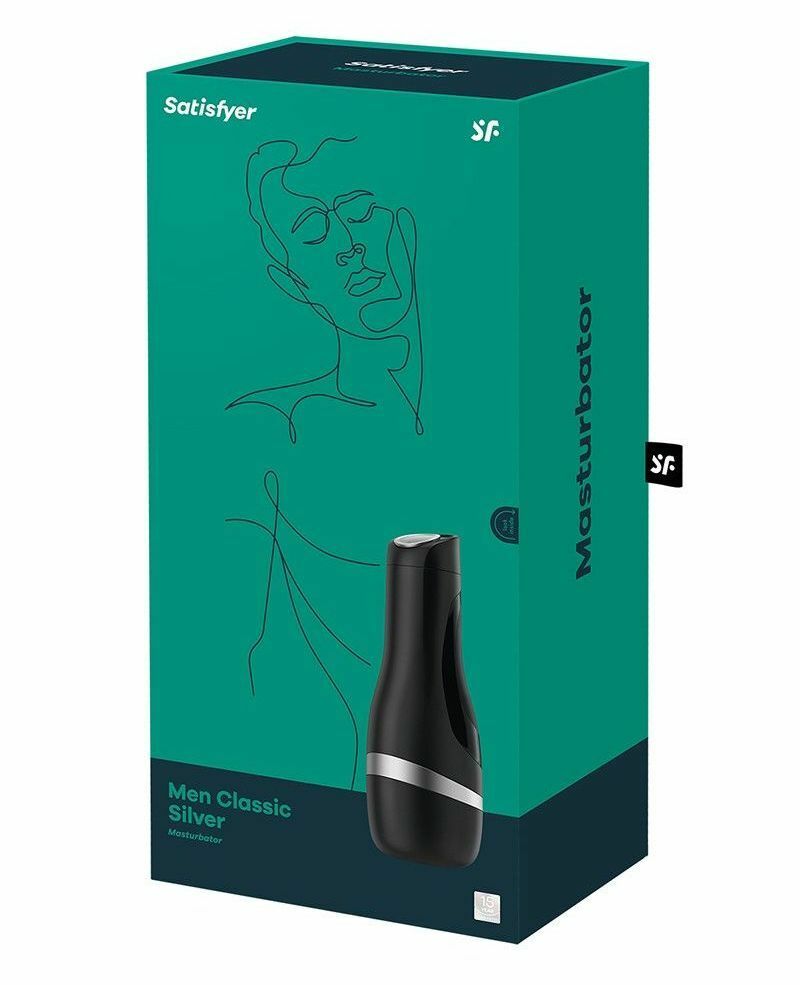 Satisfyer Men Classic 真空飛機杯 銀色-SING DR