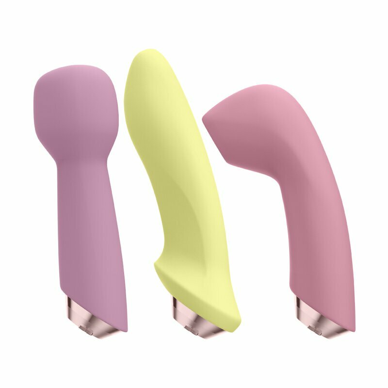 Satisfyer Marvelous Four 吸啜器按摩棒 4件套裝 玫瑰金環-SING DR