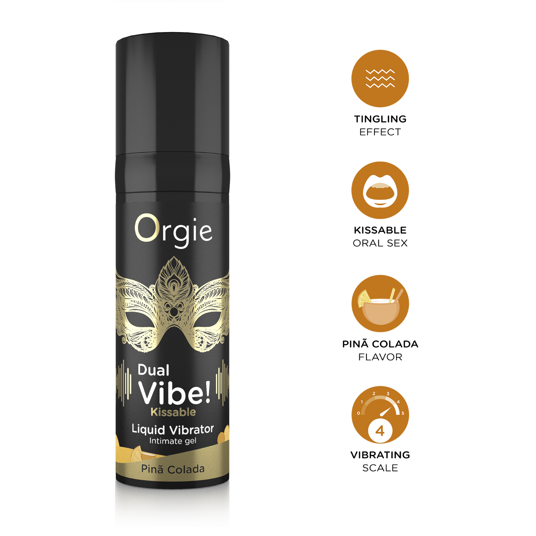 Orgie Dual Vibe! 葡萄牙製跳動潤滑液，椰子香氣，安全可食用，帶來清新酥麻的快感體驗