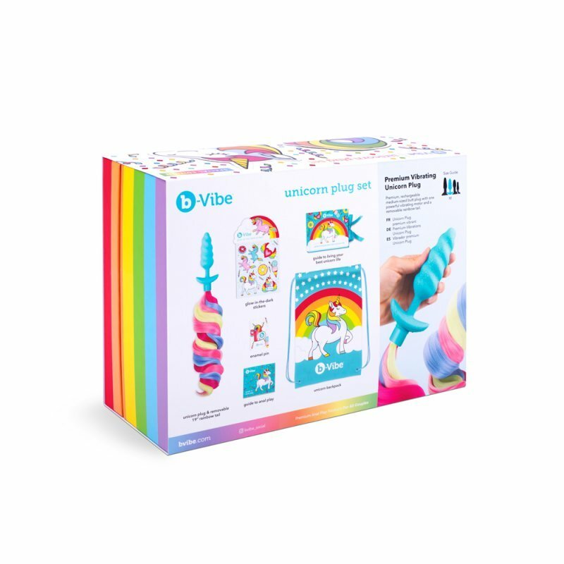 b-vibe 彩虹小馬馬 震動肛塞 6合1 套裝-SING DR