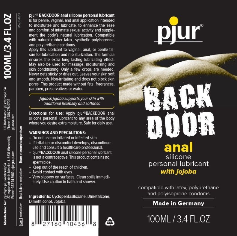 德國製 pjur Back Door Relaxing 肛交專用潤滑液，矽性持久配方，皮膚科測試安全可靠