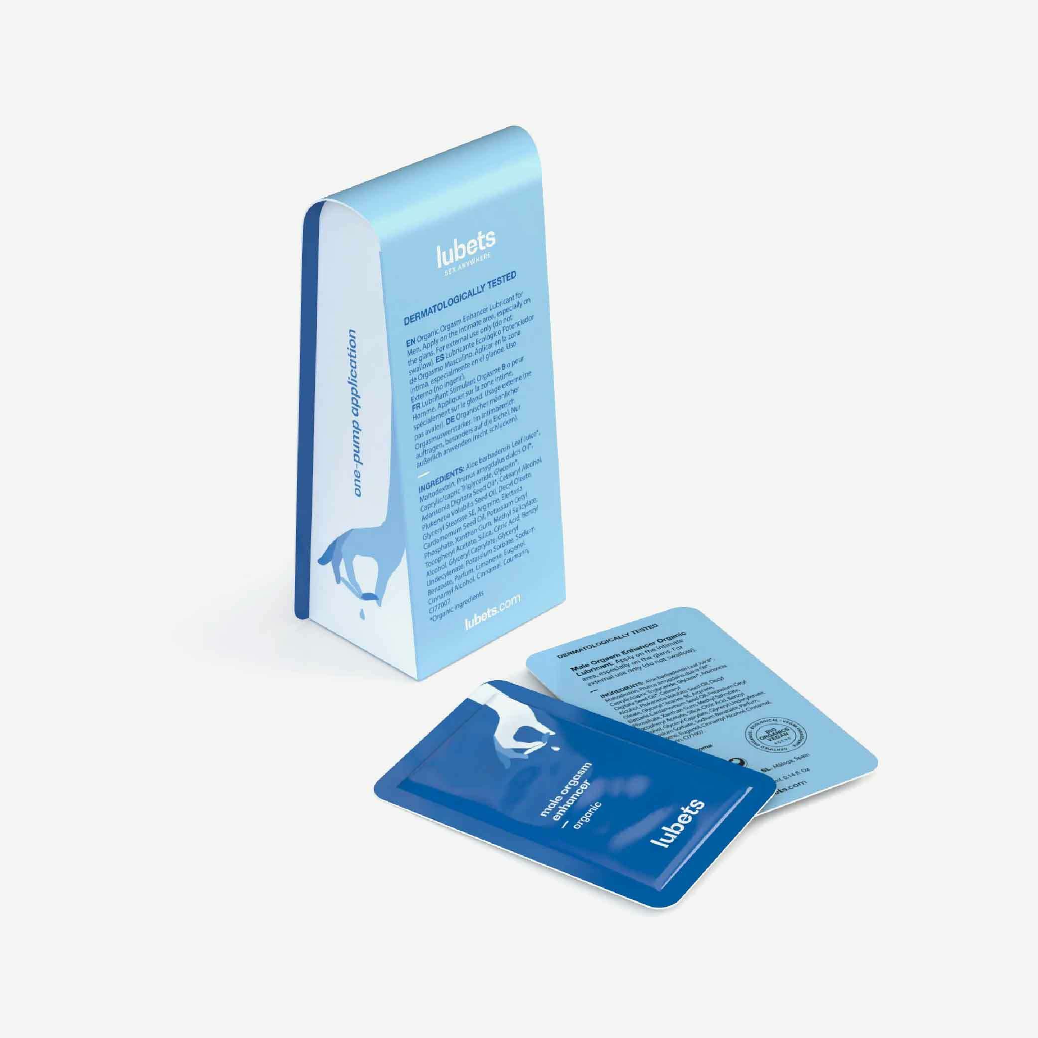 Lubets 西班牙製高潮提升液，助男性增強刺激感受，4ml 單片包裝，攜帶方便，清爽薑味，pH 值與皮膚相近。