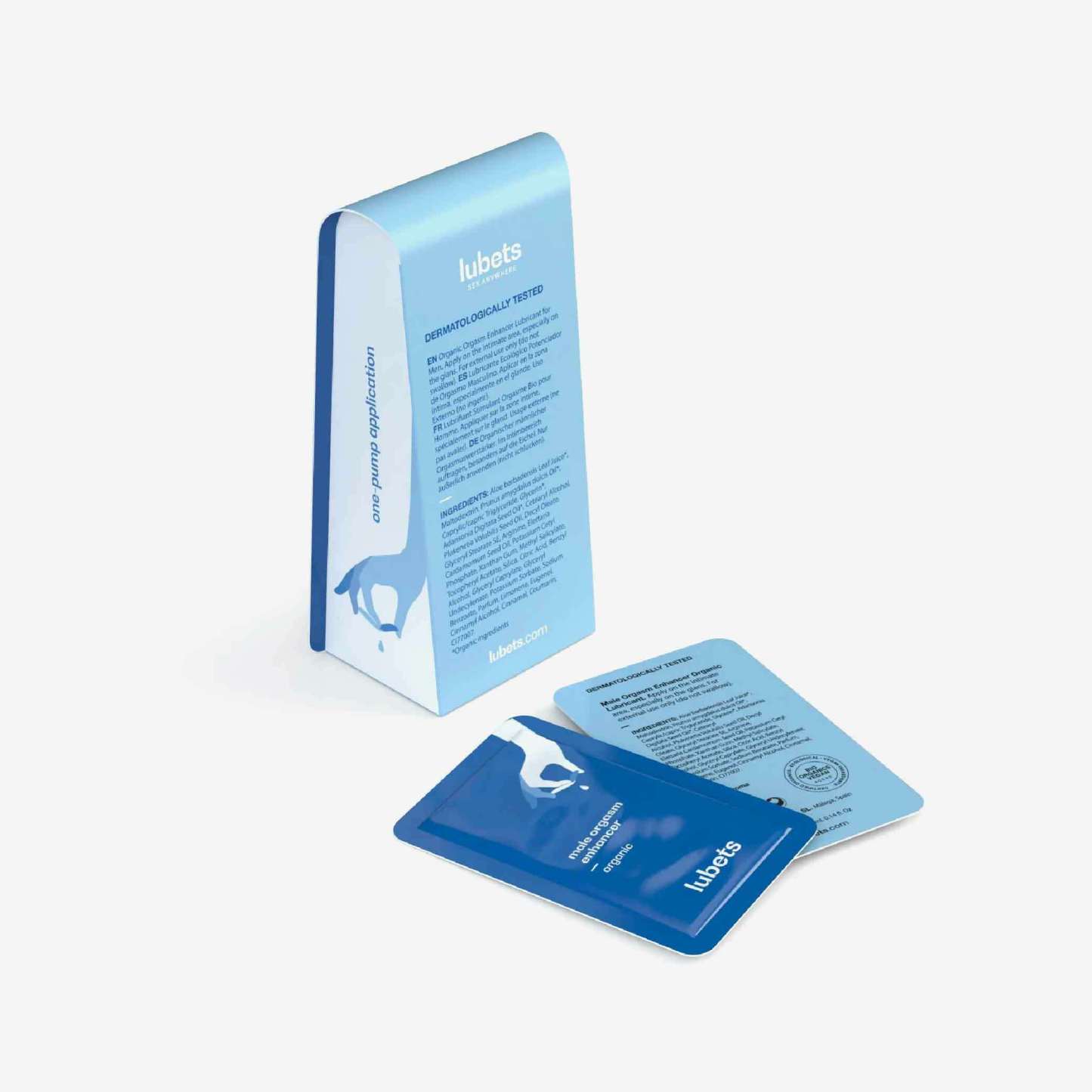 Lubets 西班牙製高潮提升液，助男性增強刺激感受，4ml 單片包裝，攜帶方便，清爽薑味，pH 值與皮膚相近。