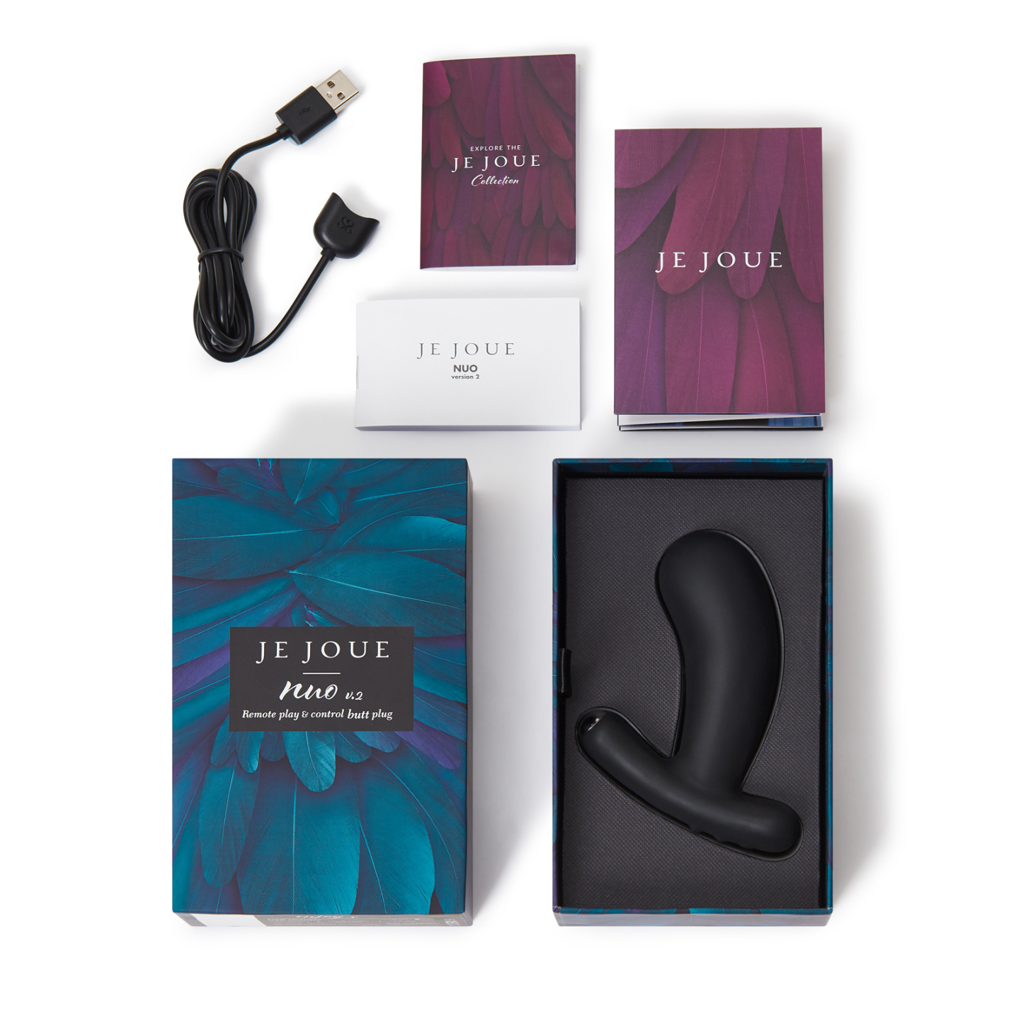 Je Joue NUO 前列腺按摩器，雙馬達刺激前列腺與會陰，人體工學設計，矽膠材質製造