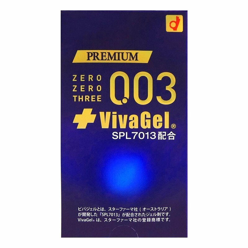 岡本 0.03（日本版）Premium VivaGel 乳膠安全套 10 片裝-SING DR