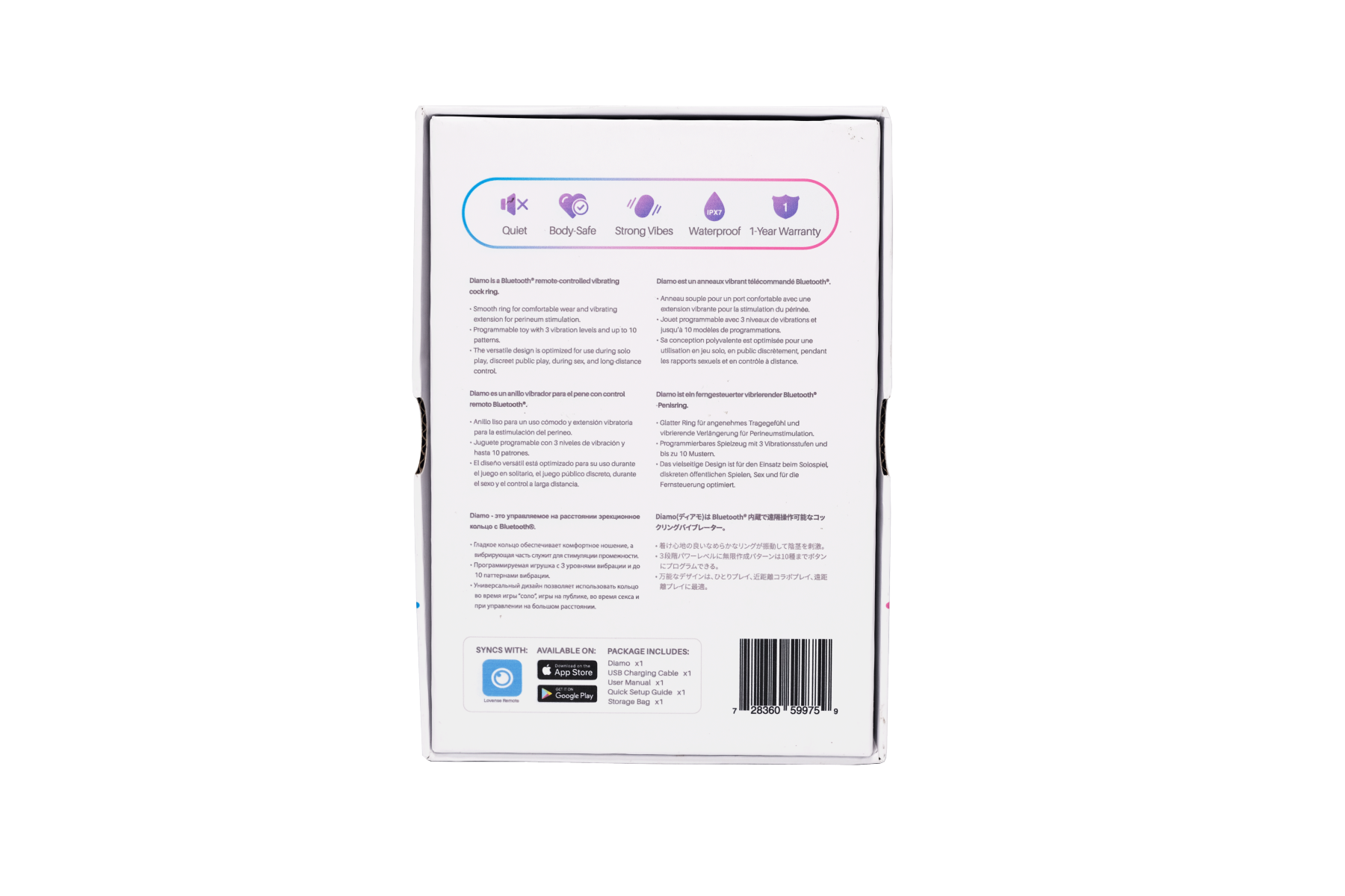 LOVENSE Diamo 遠程遙控智能陰莖環-SING DR