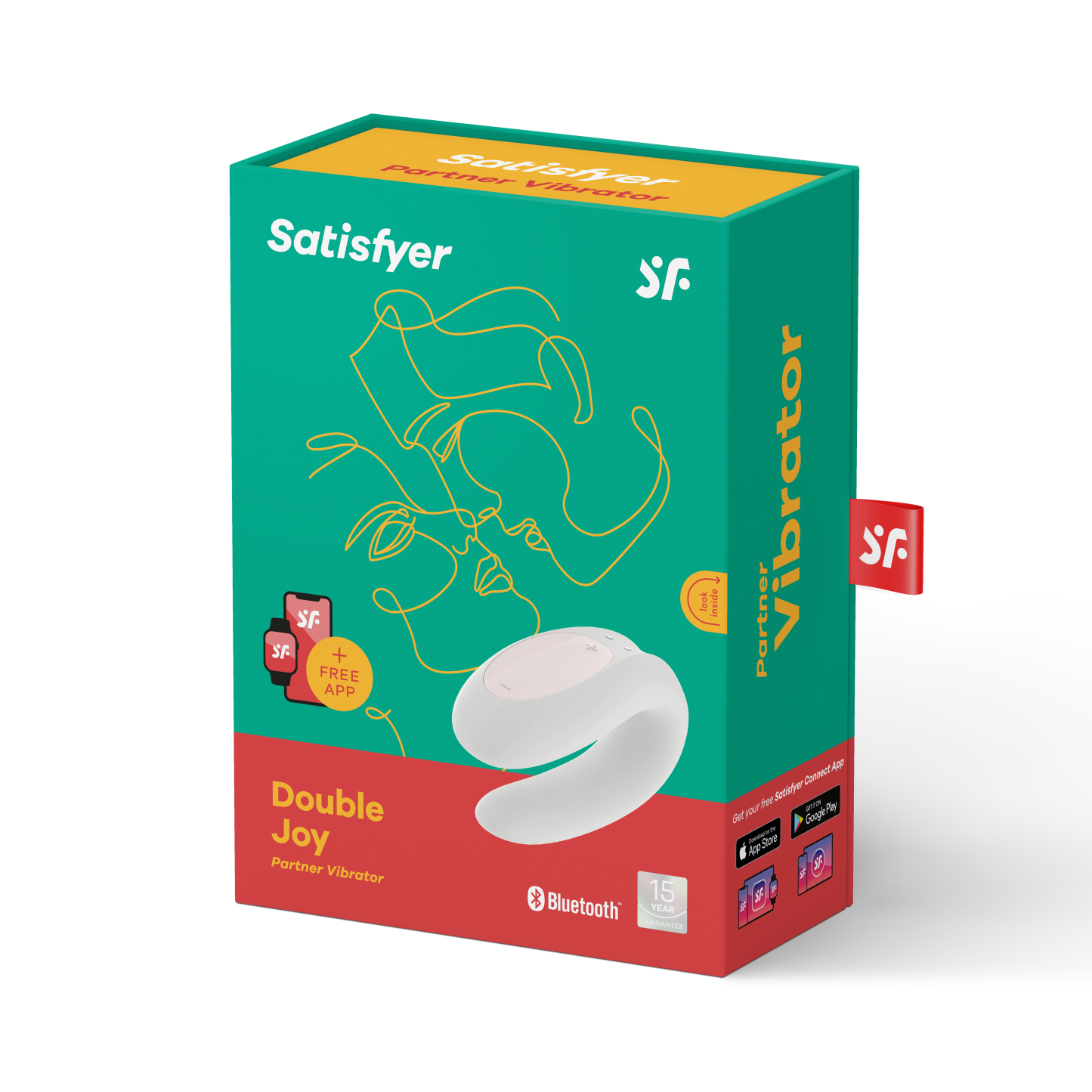 Satisfyer Double Joy 智能APP 情侶共震器-SING DR
