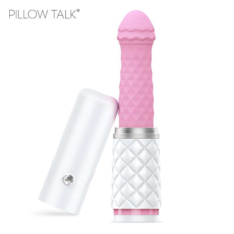 Pillow Talk Feisty 高級矽膠震動棒，推動伸縮功能與多重震動模式，帶來極致快感。