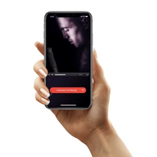 The Handy APP控制飛機杯，強大互動功能，兼容VR設備，封閉式設計易清潔