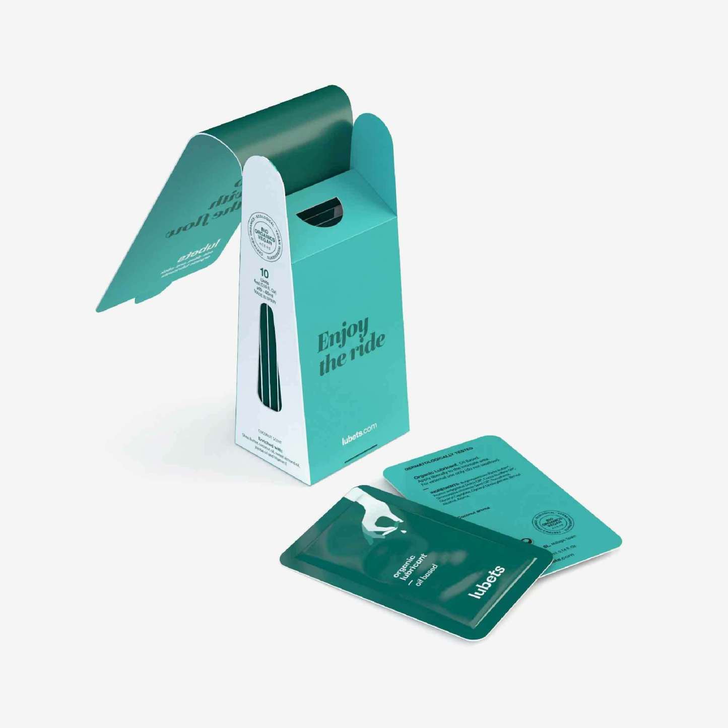 有機油性潤滑液隨身包，pH 值與皮膚相近，滋潤保濕，減少摩擦感，4ml x 10 片，隨時隨地輕鬆使用。