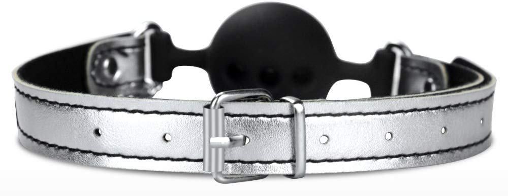 Lovetoy 口球塞乳頭鏈夾 銀色