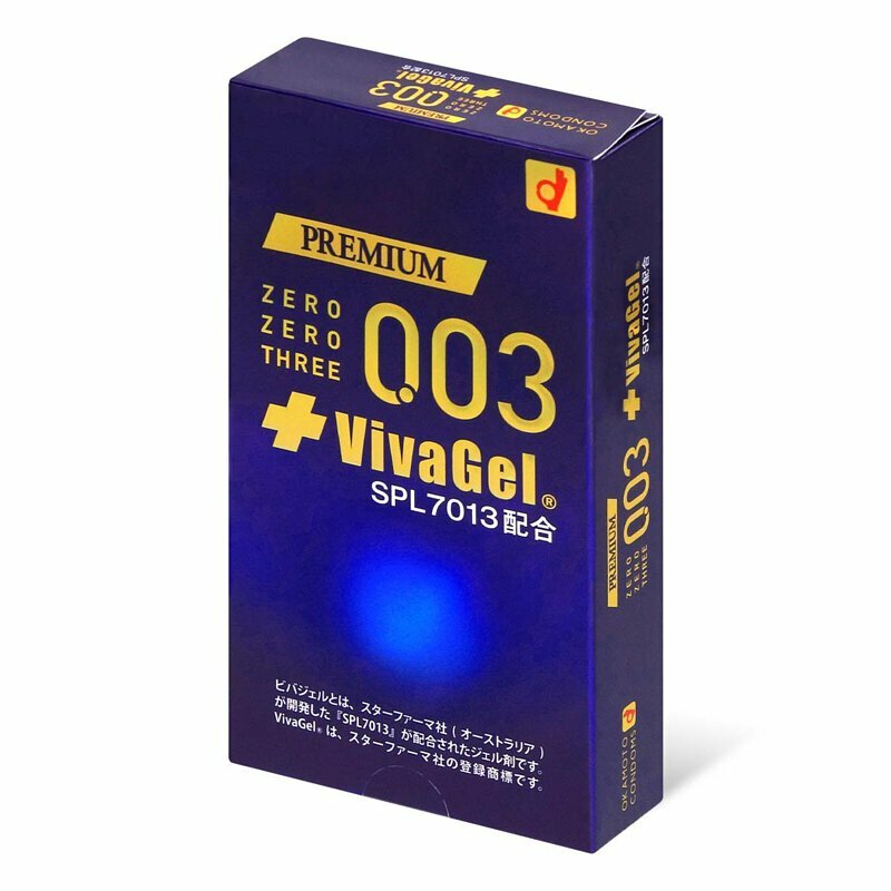 岡本 0.03（日本版）Premium VivaGel 乳膠安全套 10 片裝-SING DR