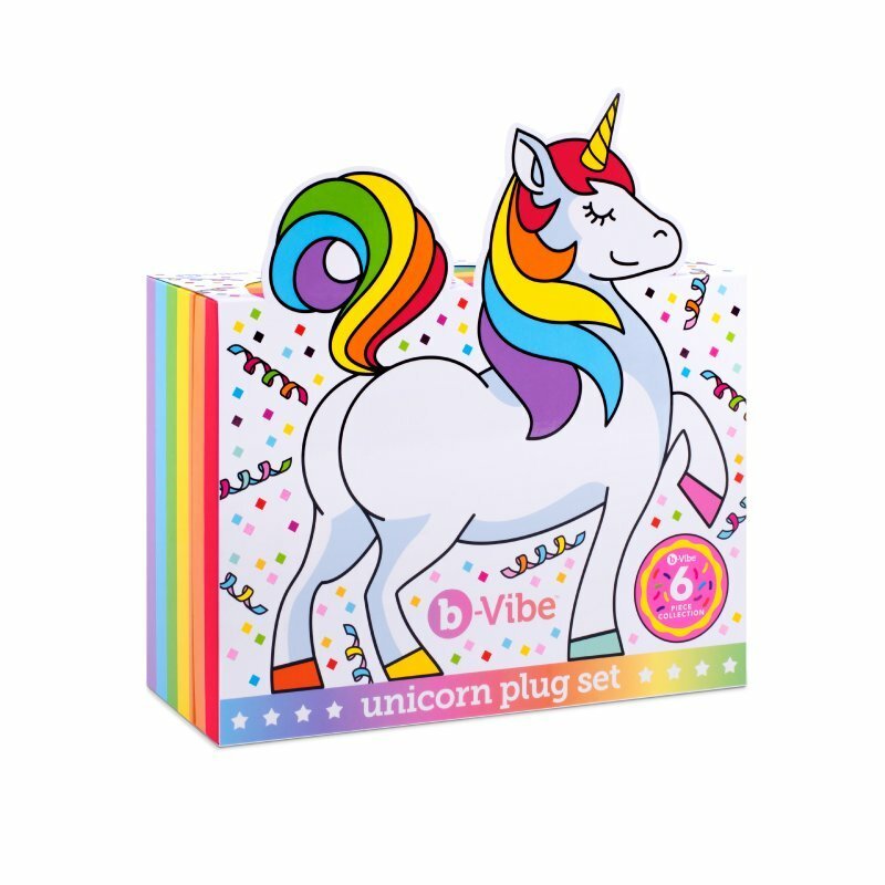 b-vibe 彩虹小馬馬 震動肛塞 6合1 套裝-SING DR