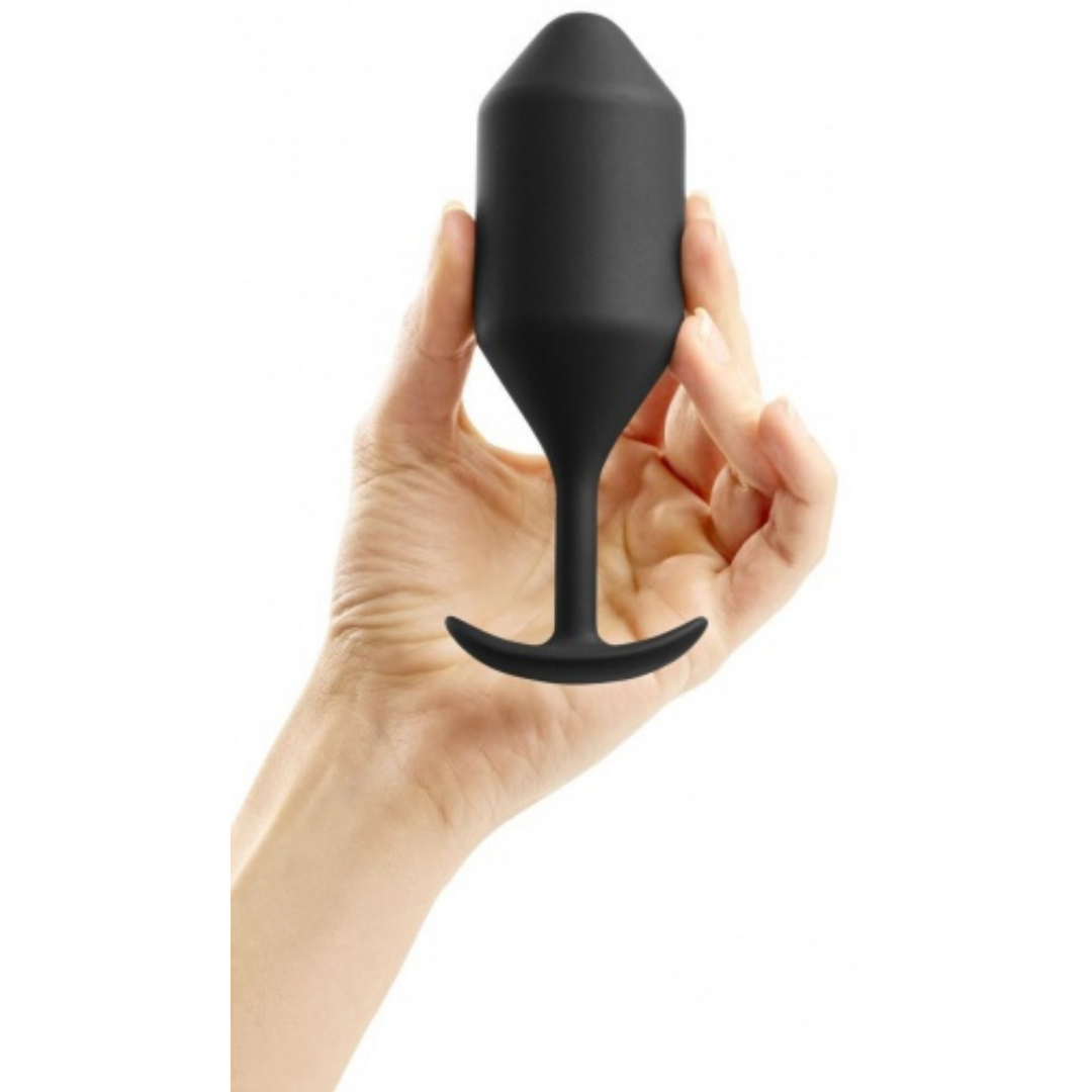 b-Vibe Snug Plug 4 後庭塞 黑色-SING DR