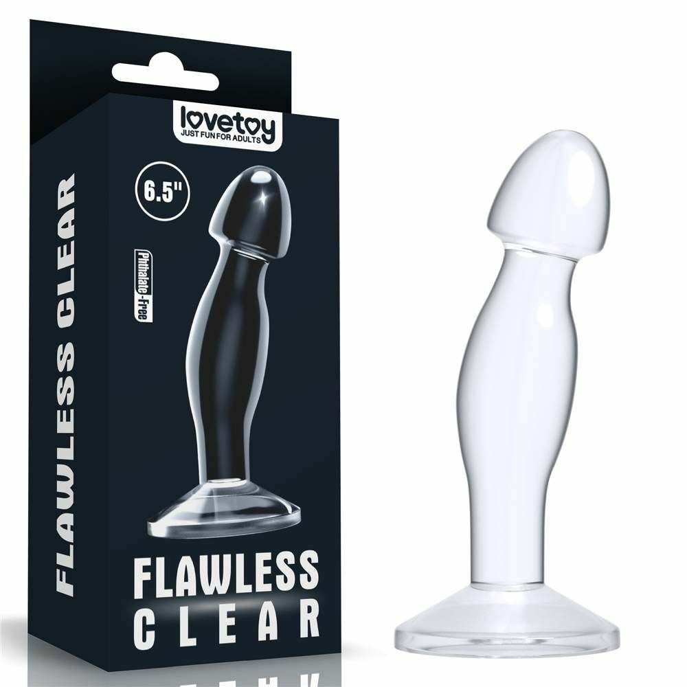 Lovetoy Flawless Clear 假陽具 後庭塞 6.5吋-SING DR