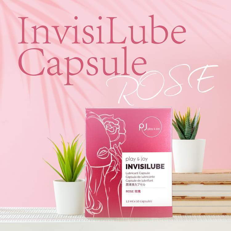 PLAY & JOY InvisiLube 隱形膠囊矽性潤滑液 玫瑰味 10粒
