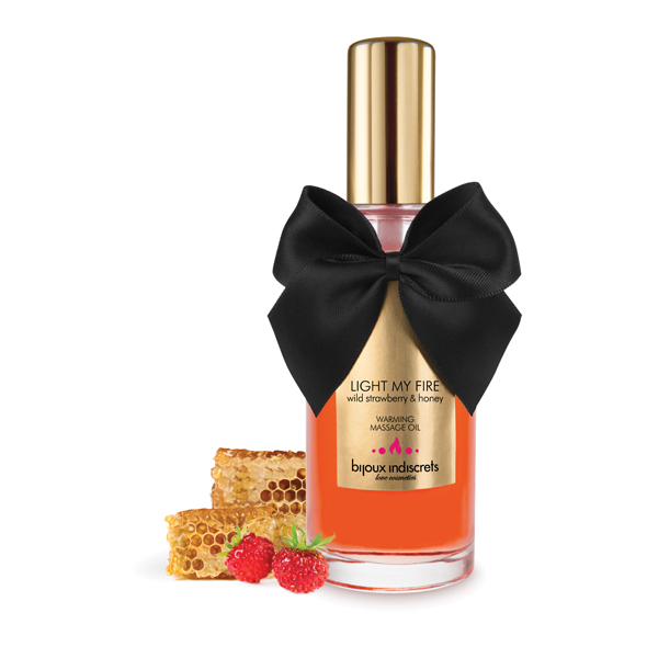 Bijoux Cosmetiques 熱感按摩油 士多啤梨蜜糖味 100ml-SING DR