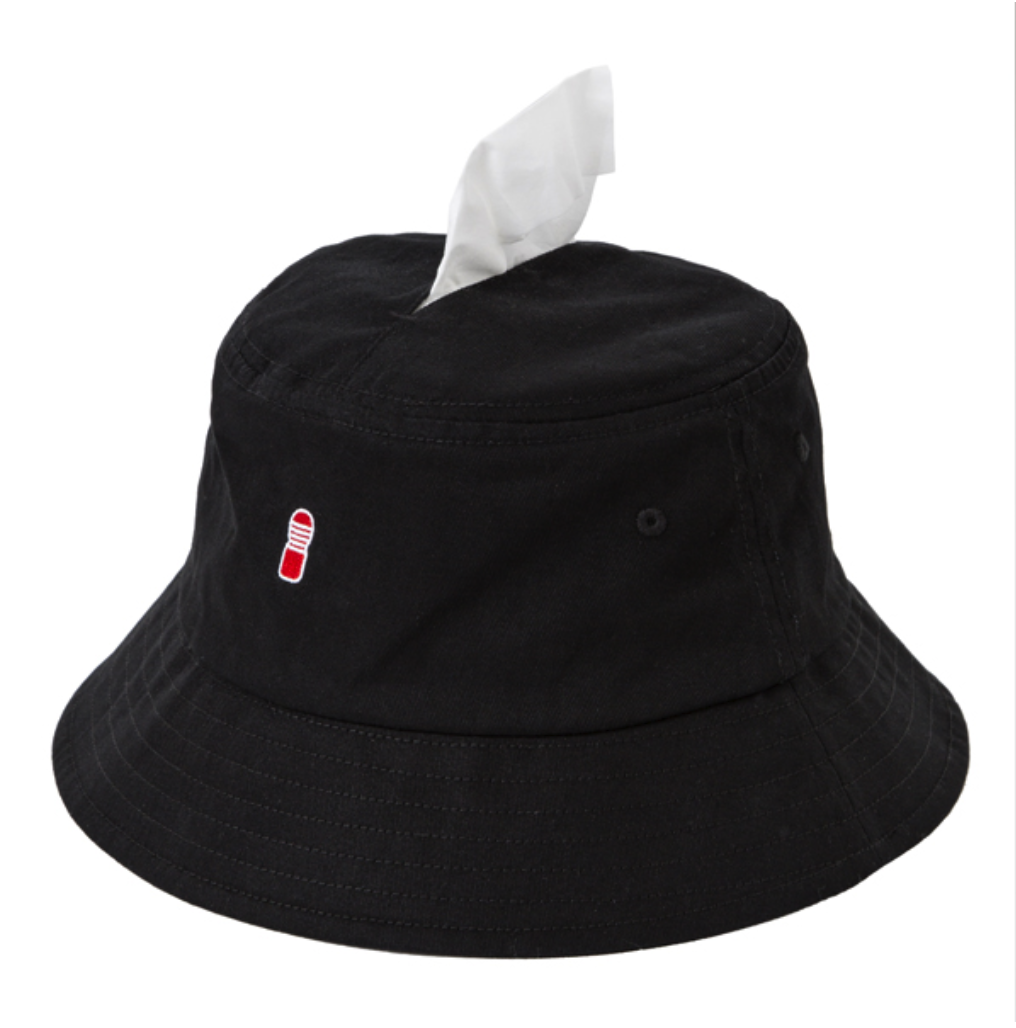 TENGA 紙巾帽 刺繡口袋漁夫帽-SING DR