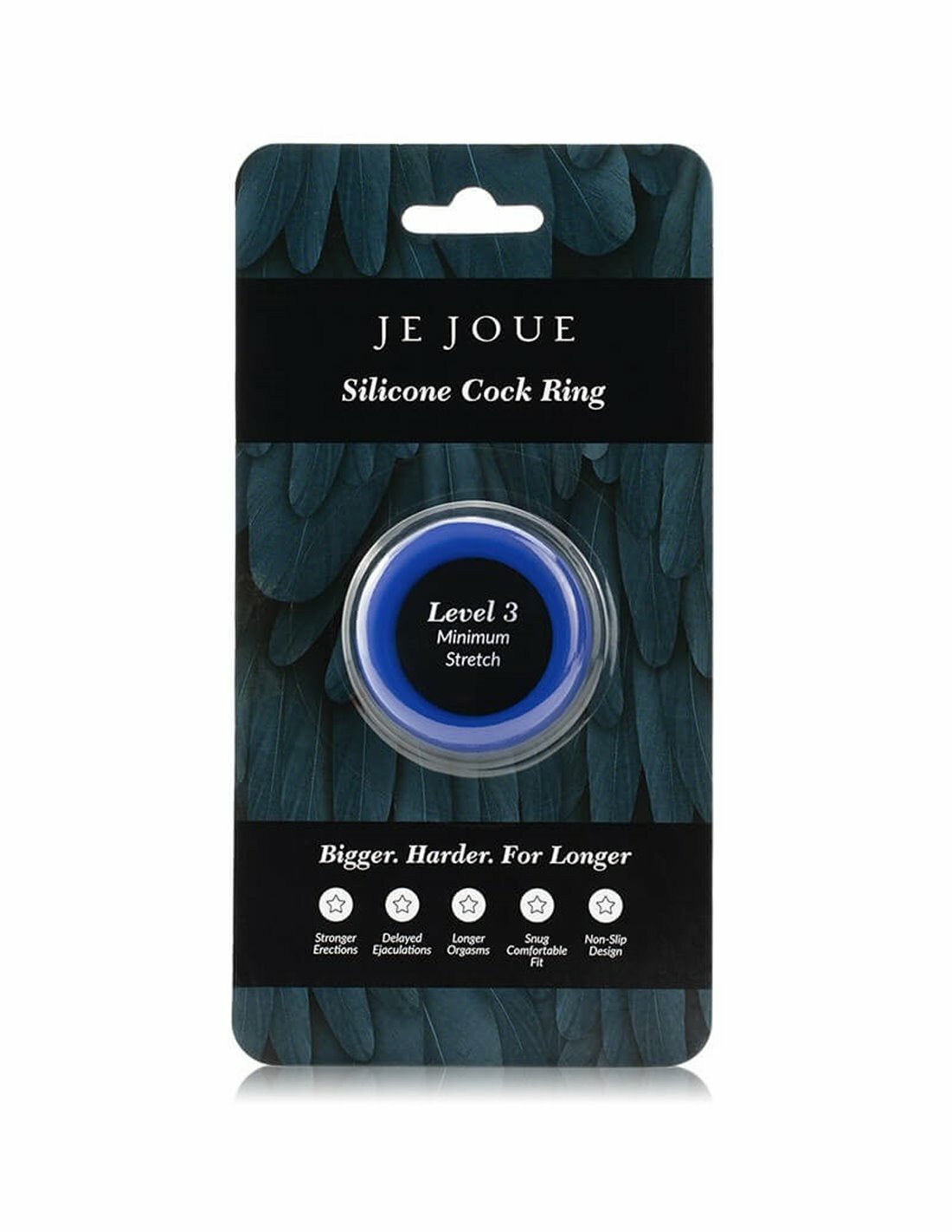 Je Joue 陰莖環 Level 3 藍色，最緊拉伸級別，高級矽膠材質，防滑設計，穩固舒適